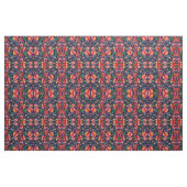 Kerstrode oranje marinesoldavisblauw stof (Yard (91,4 cm))