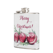 kerstrode Ornamenten olie voor het schilderen van Heupfles (Links)