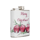 kerstrode Ornamenten olie voor het schilderen van Heupfles (Rechts)