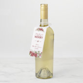 Kerstrode Poinsettia Eat-Drink en is Merry Flessenhanger (Schuin)