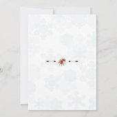 Kerstrode Poinsettia Eat-Drink en is Merry Kaart (Achterkant)