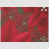 Kerstrode Poinsettia-ontkoppeling Tissuepapier (Voorkant)