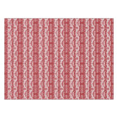 Kerstrode rendiernoordse noordse bossen tafelkleed (Voorkant (Horizontaal))