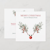 Kerstrode rendierpijnbessen (Voorkant / Achterkant)