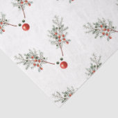 Kerstrode rendierpijnbessen tissuepapier (Detail)