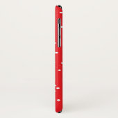 Kerstrode sneeuwkat in Scarf-telefoontas Case-Mate iPhone Case (Achterkant/links)