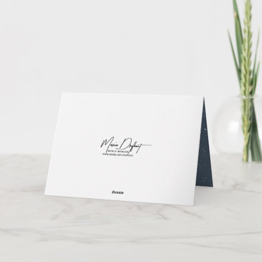 Kerstrode  sneeuwtrein kaart (Achterkant)