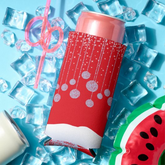 Kerstrode vakantiekoeler seltzer blikjeskoeler (Insitu Zomer)