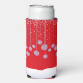 Kerstrode vakantiekoeler seltzer blikjeskoeler (Seltzer Voorkant)