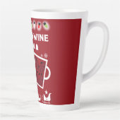 kerstrode wijn Glühwein Latte Mok (Rechts)