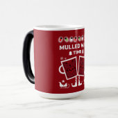 kerstrode wijn Glühwein Magische Mok (Voorkant links)