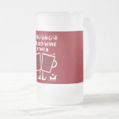 kerstrode wijn Glühwein Matglas Bierpul (Voorkant rechts)