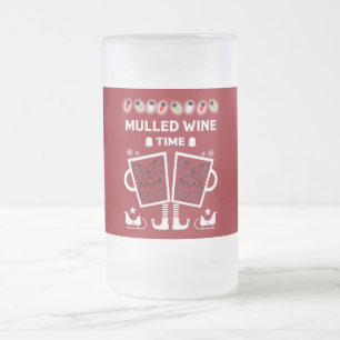 kerstrode wijn Glühwein Matglas Bierpul