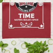 kerstrode wijn Glühwein Theedoek (Gevouwen)