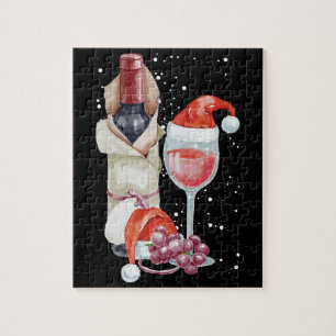 Kerstrode wijn — kerstkerstkerstkerstkerstkerstker legpuzzel