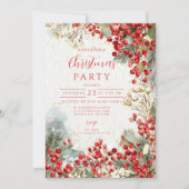 Kerstrode winterbessen kaart (Voorkant)