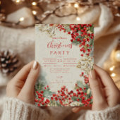 Kerstrode winterbessen kaart