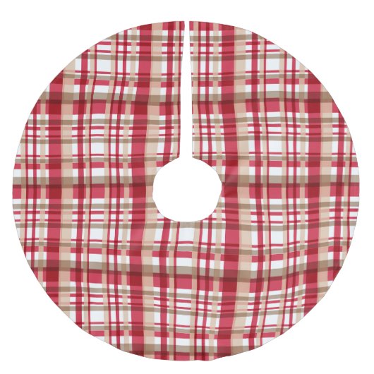 Kerstrode witte beige tatoeages kerstboom rok (Voorkant)