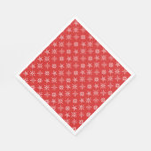 Kerstrode witte Feestdagen legant Servet (Hoek)