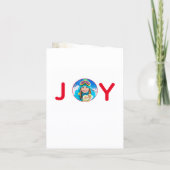 Kerstrode witte foto, foto van de blijekaart (Achterkant)