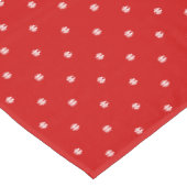 Kerstrode witte sneeuwvlokken Vakantie Startdecor Tafelkleed (Gekanteld)