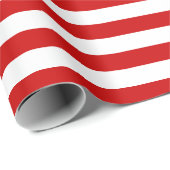 Kerstrode witte strips Gold-feestdagen tijdens ker Cadeaupapier (Rol Hoek)