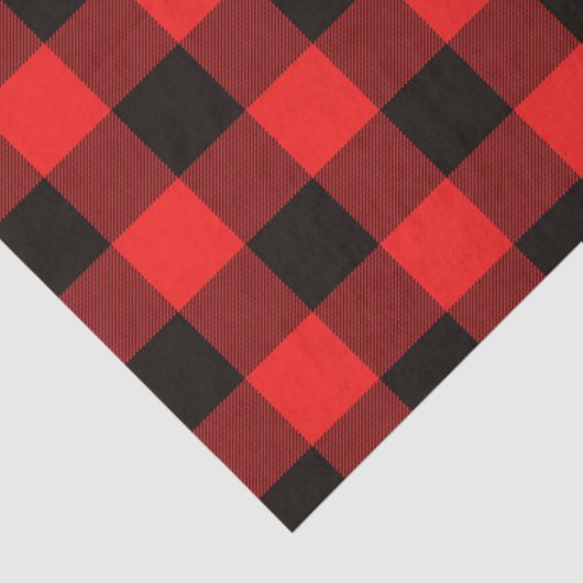 Kerstrode zwarte buffelkoker geplakt tissuepapier (Detail)