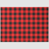 Kerstrode zwarte buffelkoker geplakt tissuepapier (Voorkant)