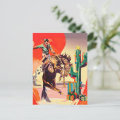 Kerstrodeo Briefkaart (Staand voorkant)