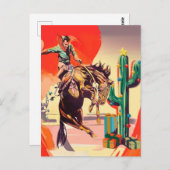 Kerstrodeo Briefkaart (Voorkant / Achterkant)