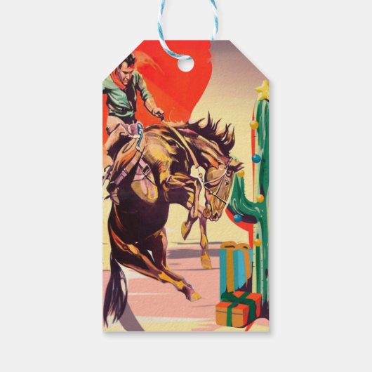 Kerstrodeo Cadeaulabel (Achterkant)