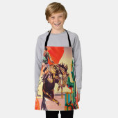 Kerstrodeo Schort (Gedragen)