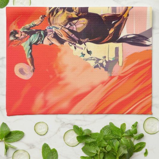 Kerstrodeo Theedoek (Gevouwen)