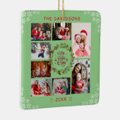 Kerstroem aan de pasgeboren Koning Fotocollage Keramisch Ornament (Rechts)