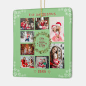 Kerstroem aan de pasgeboren Koning Fotocollage Keramisch Ornament (Links)