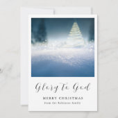 Kerstroem tot God Christelijk Feestdagenkaart (Voorkant)