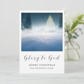 Kerstroem tot God Christelijk Feestdagenkaart (Staand voorkant)