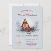 Kerstroet, zakelijke Logo Feestdagenkaart (Voorkant)