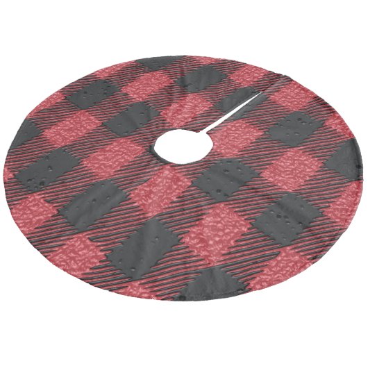 kerstrok fleece kerstboom rok (Gekanteld)