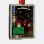 Kerstrolley in Chicago Metalen Ornament (Rechts)