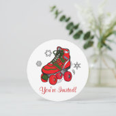 Kerstrolschaatsen Kaart (Staand voorkant)