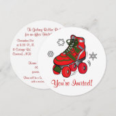 Kerstrolschaatsen Kaart (Voorkant / Achterkant)