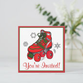Kerstrolschaatsen Kaart (Staand voorkant)