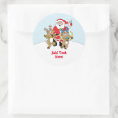 Kerstronde Stickers Santa Claus (Tas)