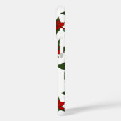 Kerstrood bloemmotief botanisch Case-Mate iPhone case (Achterkant / Links)