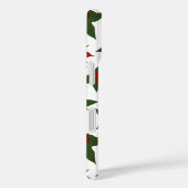 Kerstrood bloemmotief botanisch Case-Mate iPhone case (Achterkant / Rechts)