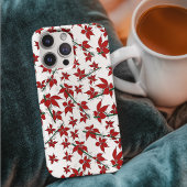 Kerstrood bloemmotief botanisch Case-Mate iPhone case