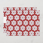 Kerstrood Briefkaart (Voorkant / Achterkant)