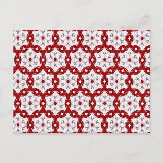 Kerstrood Briefkaart (Voorkant)