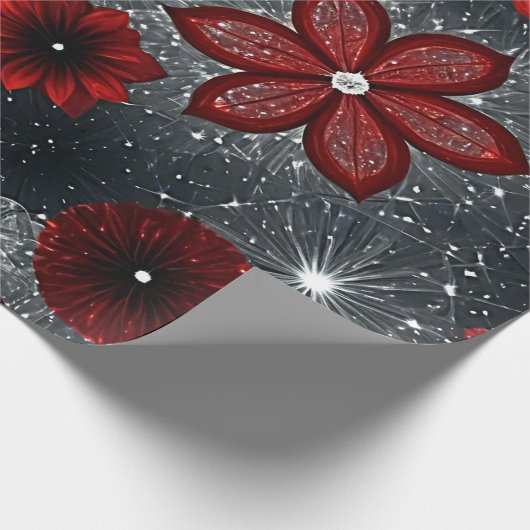 Kerstrood Cadeaupapier (Hoek)